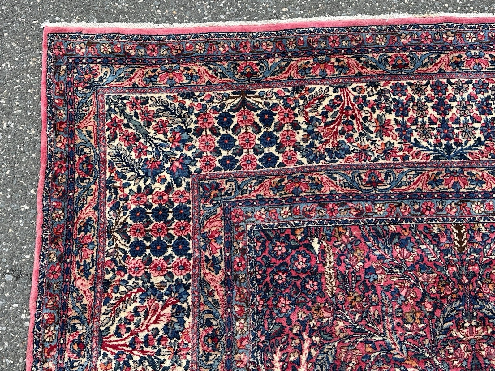 C1920s ANTIQUE HIGH KPSI SUPER DETAILED MINT RAWAR RUG 8.10×12.7 VEGETABLE DYE