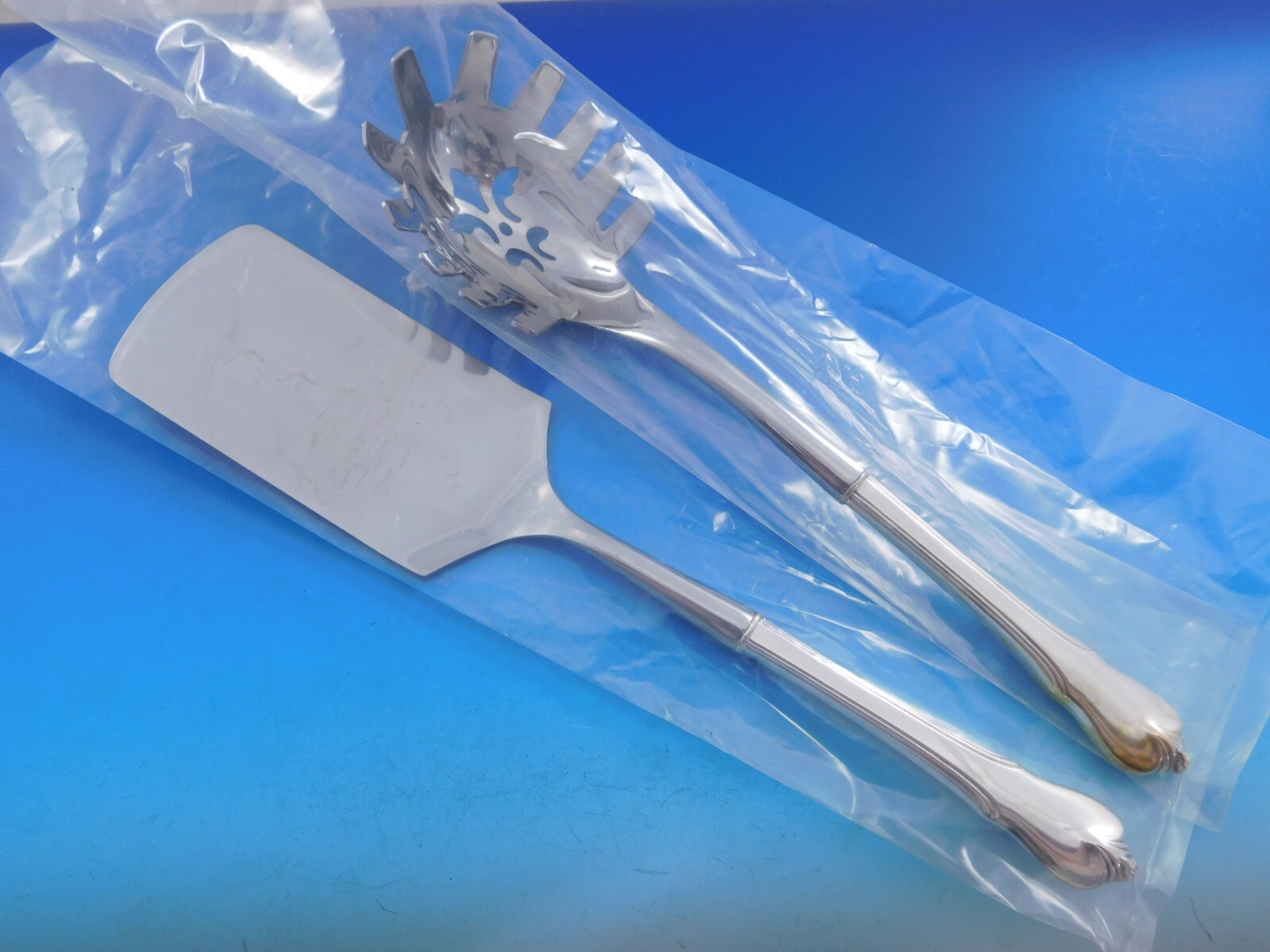 Grand Colonial by Wallace Sterling Italian Pasta Server Set 2pc HHWS Custom