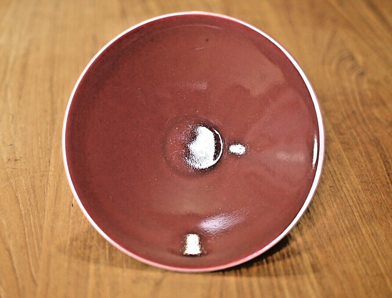 A Rare 19th Century Copper Red Glazed Sacrificial Bowl, Qing Dynasty (1644-1911)