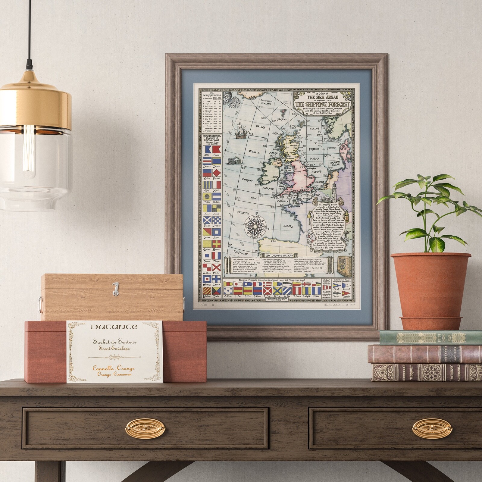 Colour Shipping Forecast Map – Fine Art Prints by Manuscript Maps