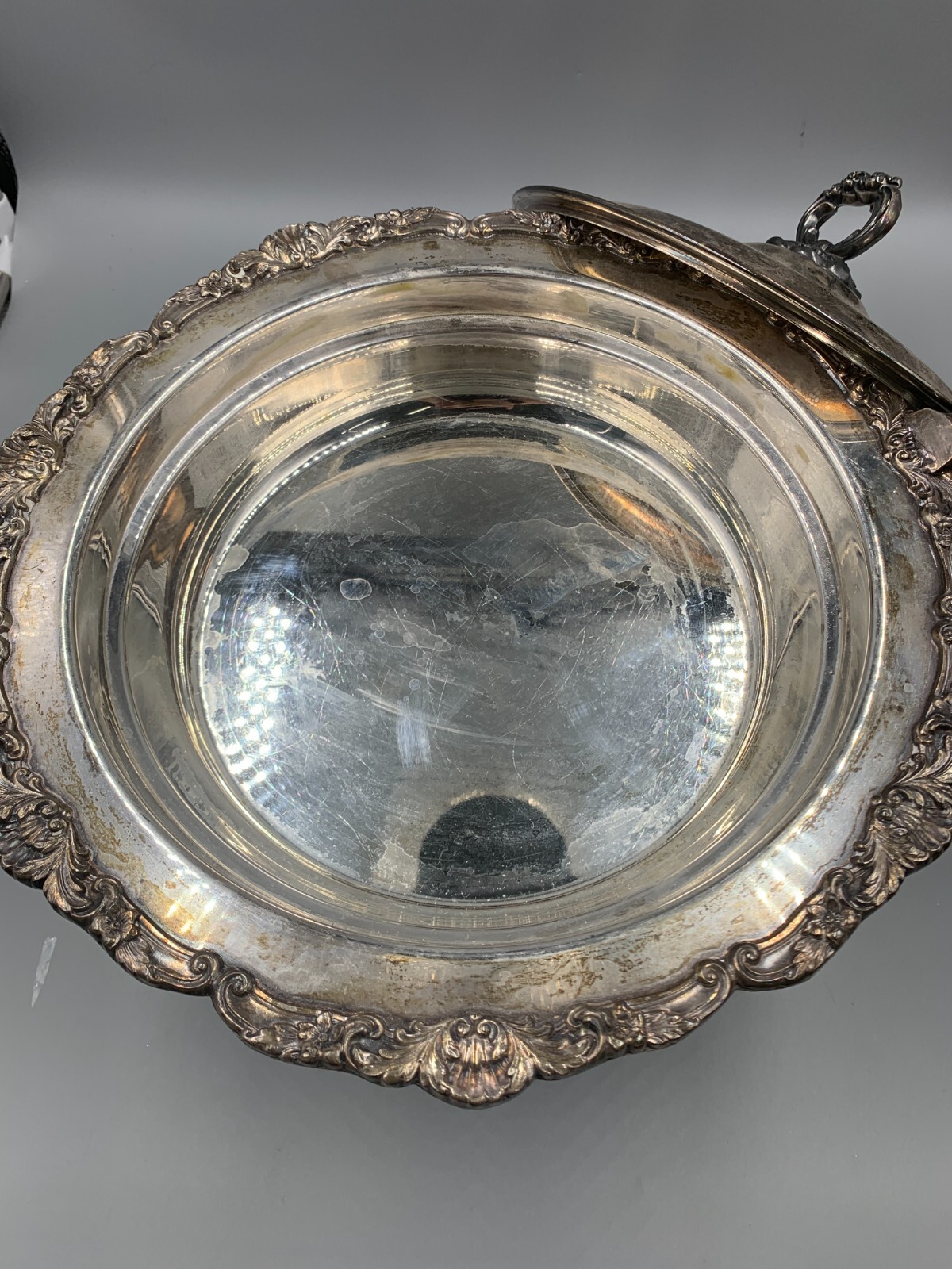Bristol Silver By Poole Covered Chafing Dish #8981B