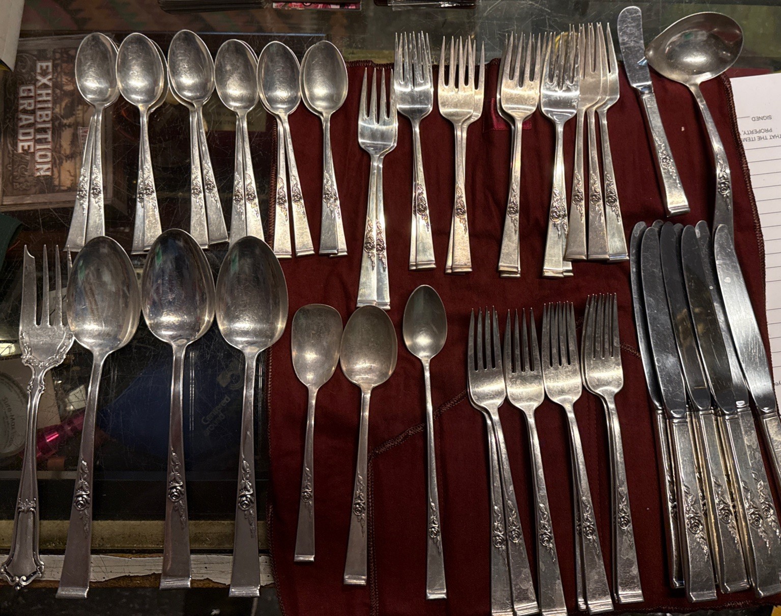 Classic Rose by Reed & Barton Sterling Silver Flatware Set 8 Service 50 Pieces