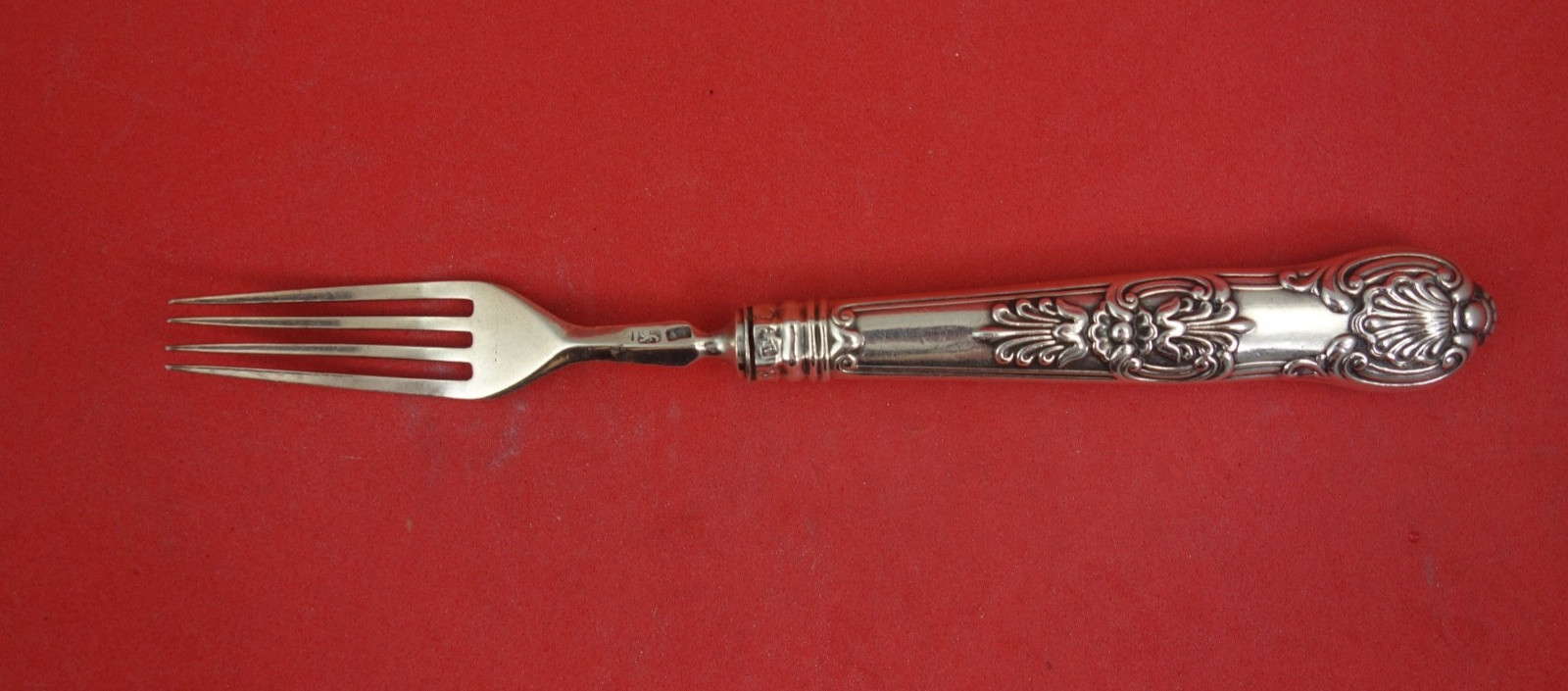 Kings English Sterling by Various Makers Sterling Dessert Fork HH AS 6 1/2″