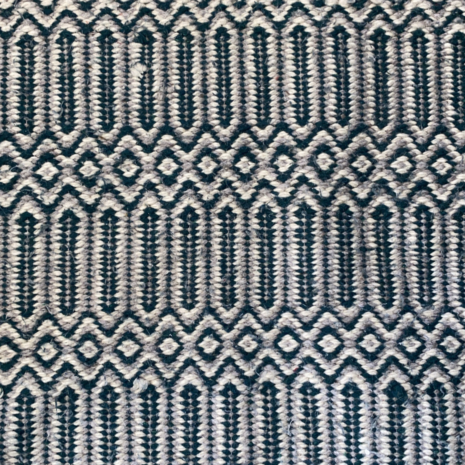 Vintage Soft Wool Handmade Braided Rectangle Rug 64”x30”
