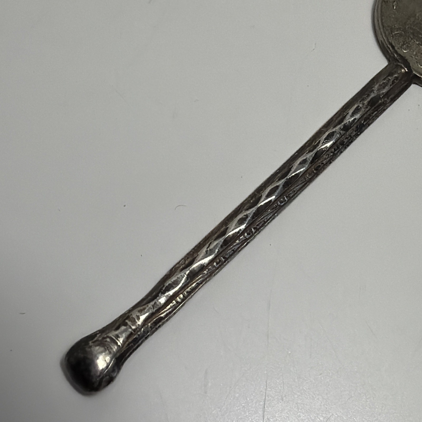 Vintage Silver Metal Apothecary Spoon Coin 2.5″ Mini South Africa 5 Cent Rabbit