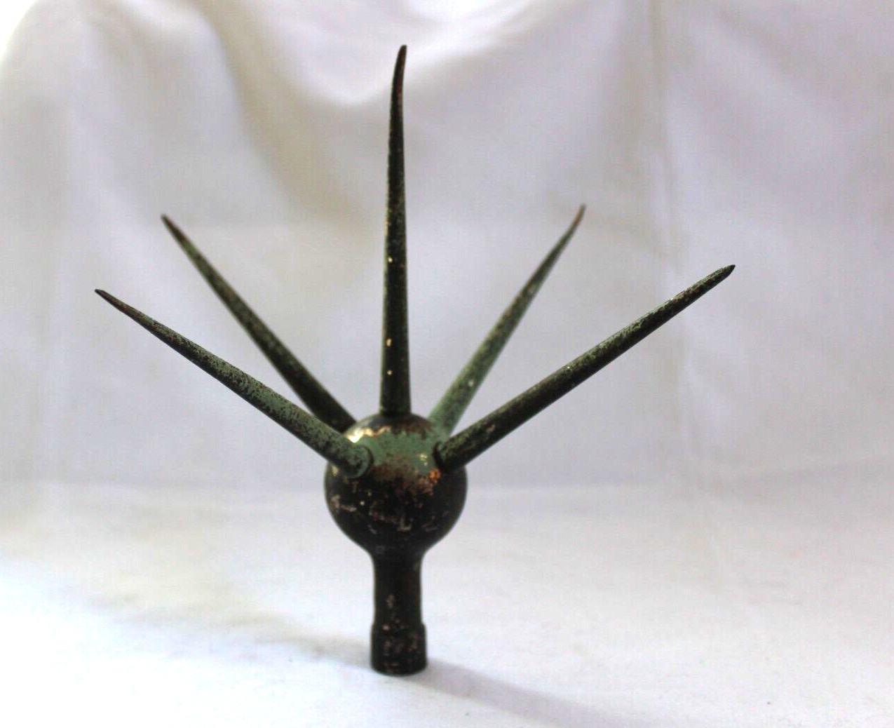Original Antique 1800s 5 Spike Star Burst Lightening Rod Top Topper