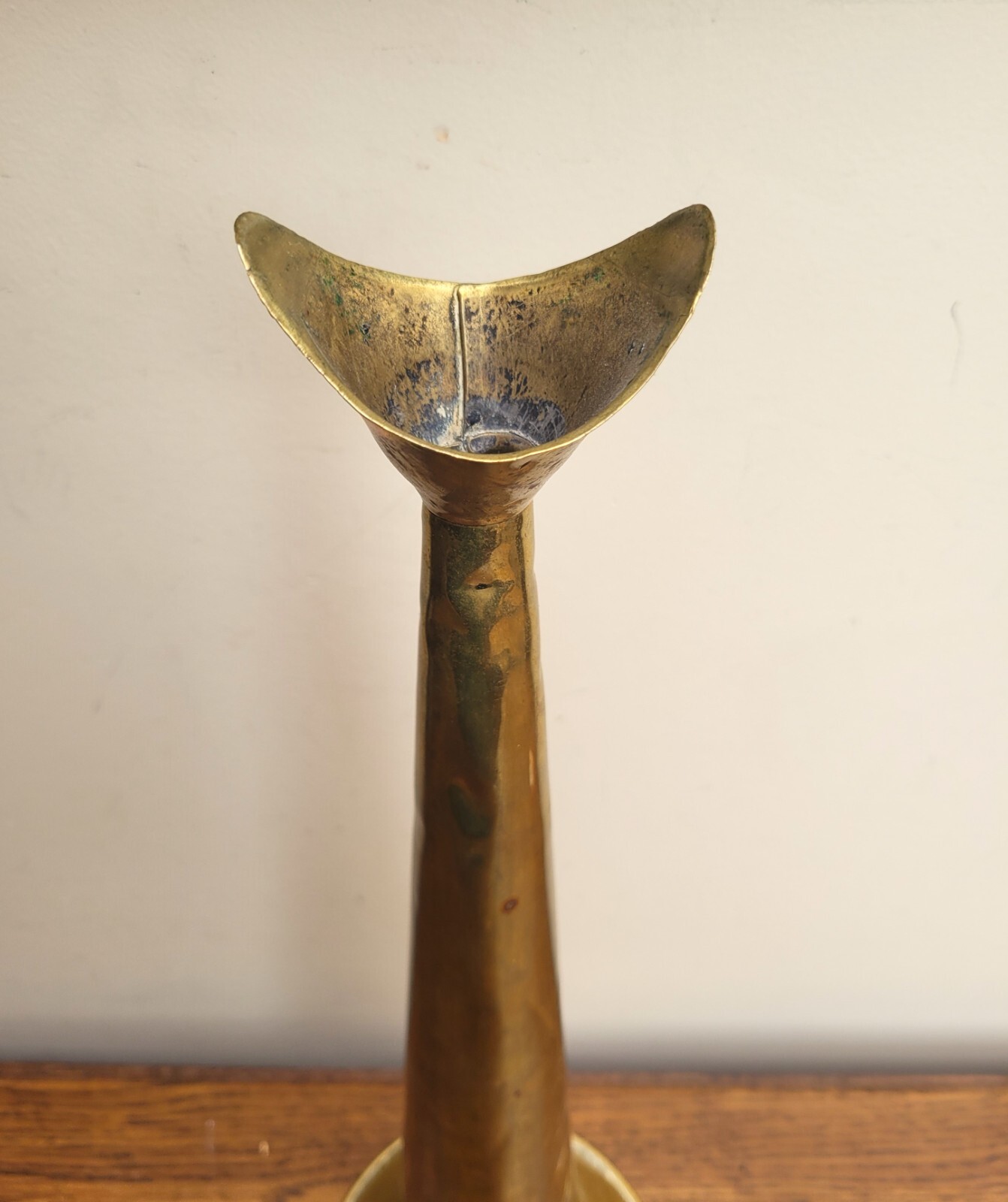 Antique Brass Fireman Chief Naval Speaking Parade Horn Trumpet