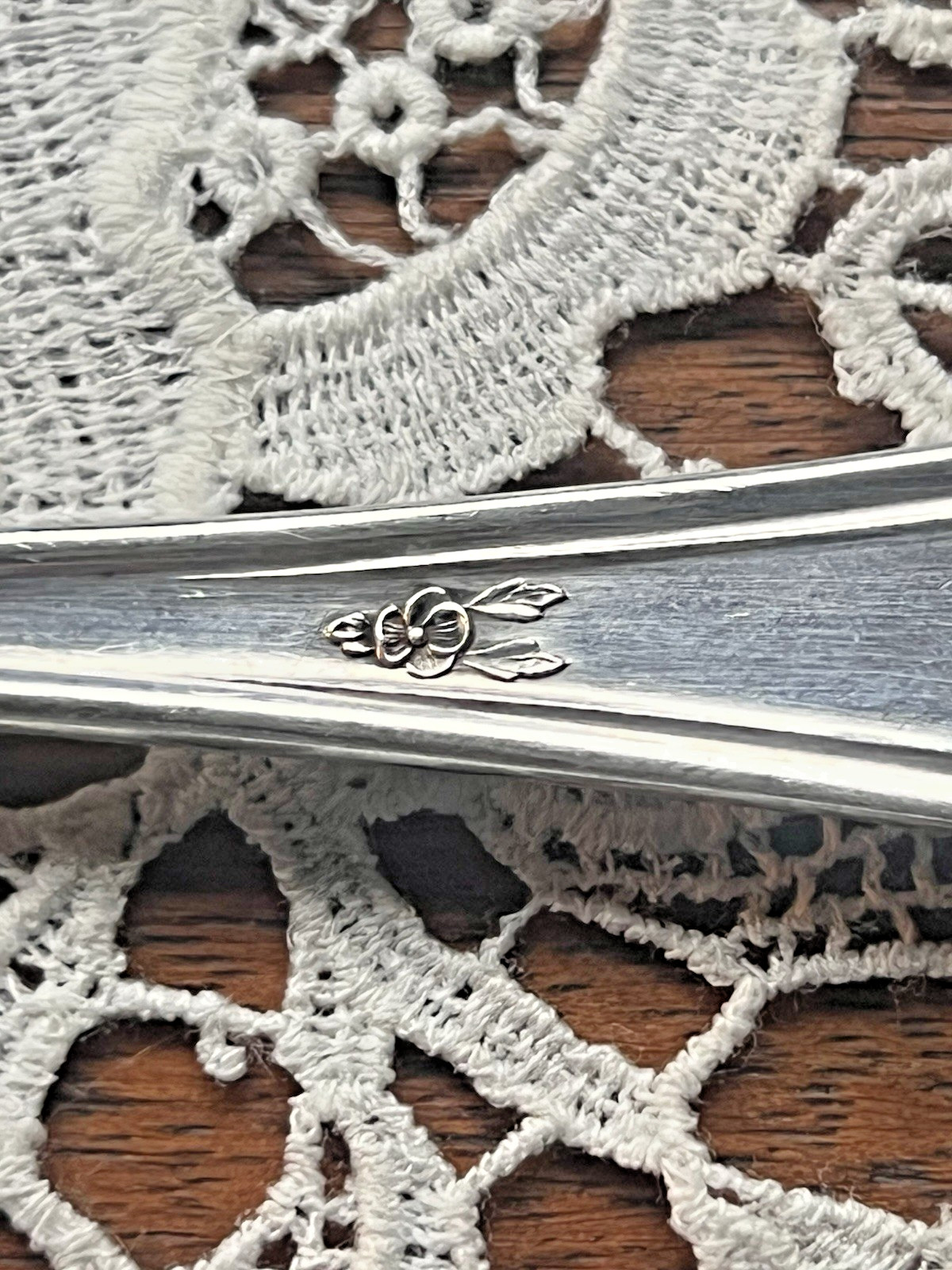 Serving Set Holmes Edwards Hostess 1919 Silverplate Cake Fork Pierced Spoon VTG