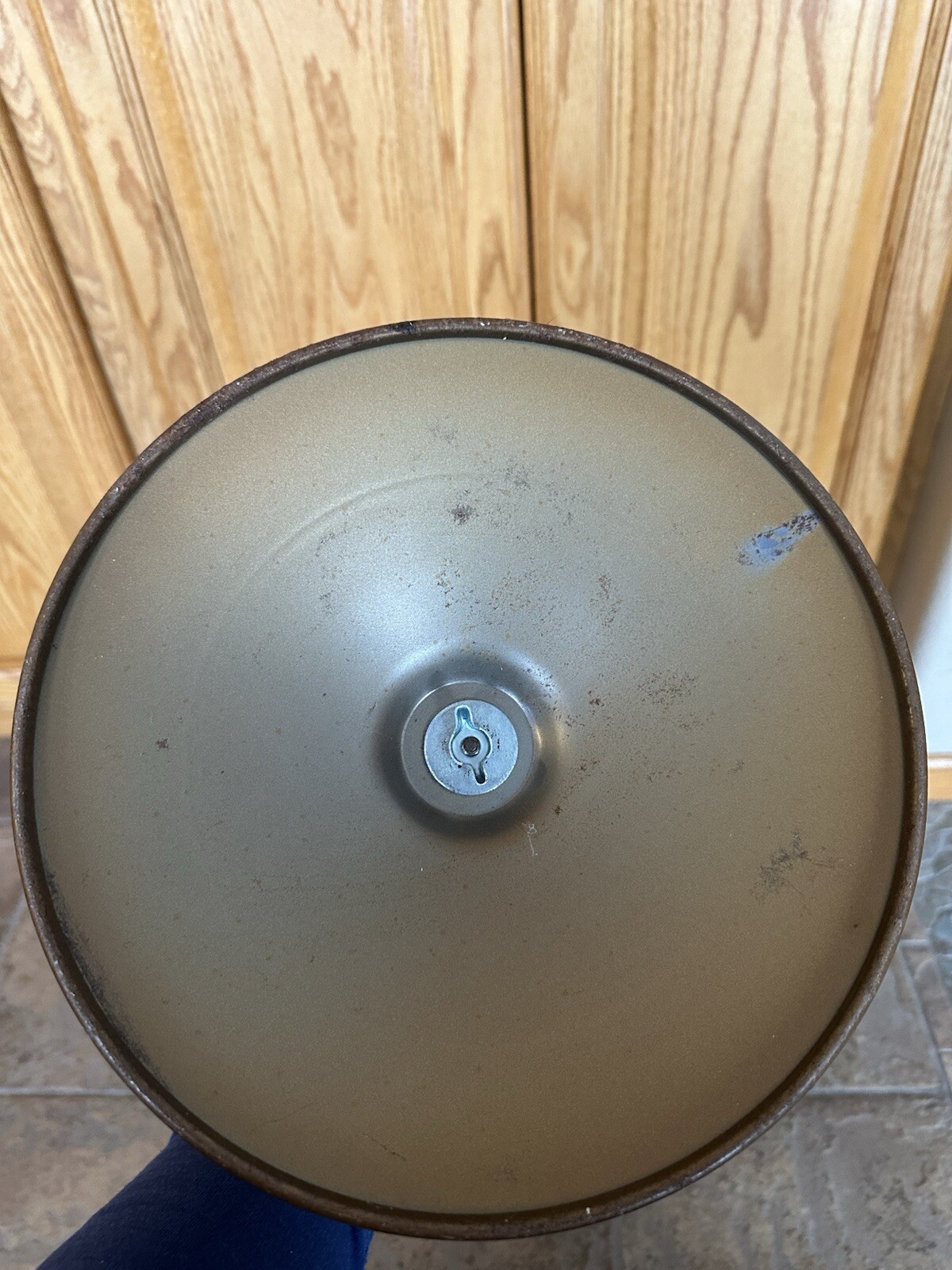 VINTAGE REPLOGLE 12″ EMBOSSED WORLD OCEAN SERIES GLOBE ON PEDESTAL STAND 30 INCH