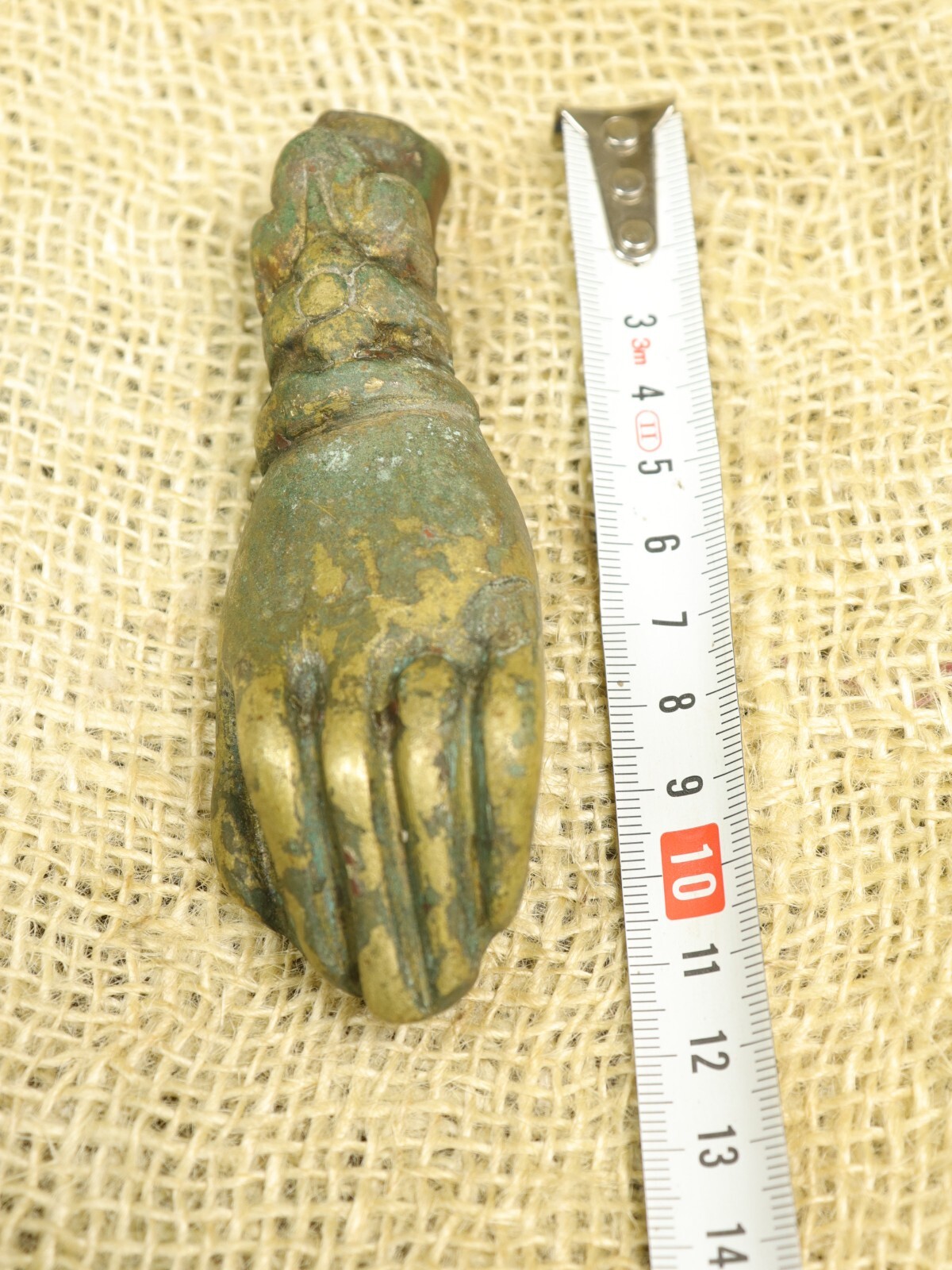 Brass Lady’s Hand Door Knocker Antique Victorian Era Ornate Heavy Hand of Fatima