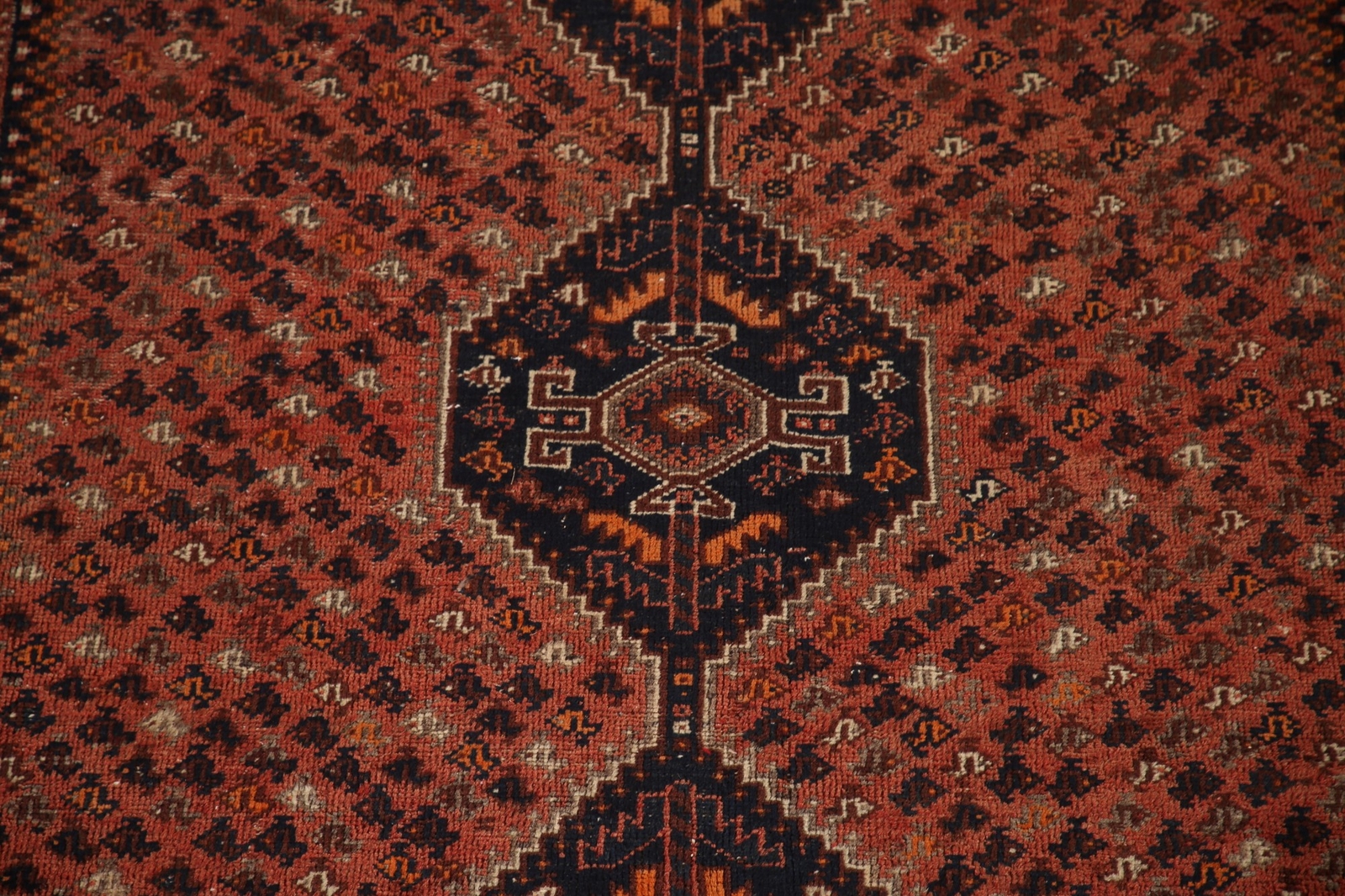 Antique Vegetable Dye Hand-knotted Traditional Tribal Area Rug Wool Carpet 6×9