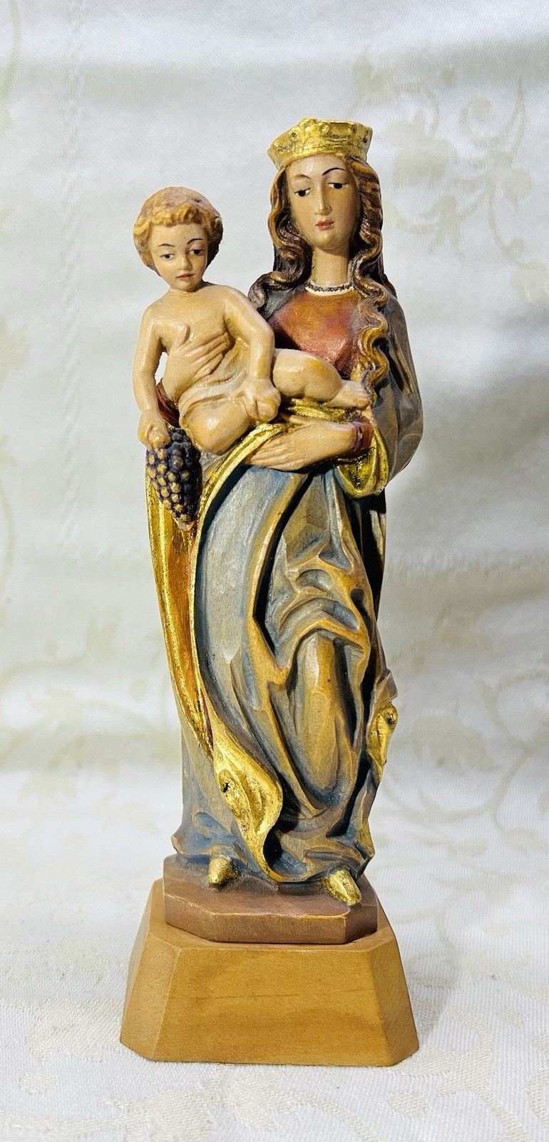 Wood Virgin Hand Sculpture Statue Vierge Bois Sculpté Main Forêt Noir Tyrol Anri