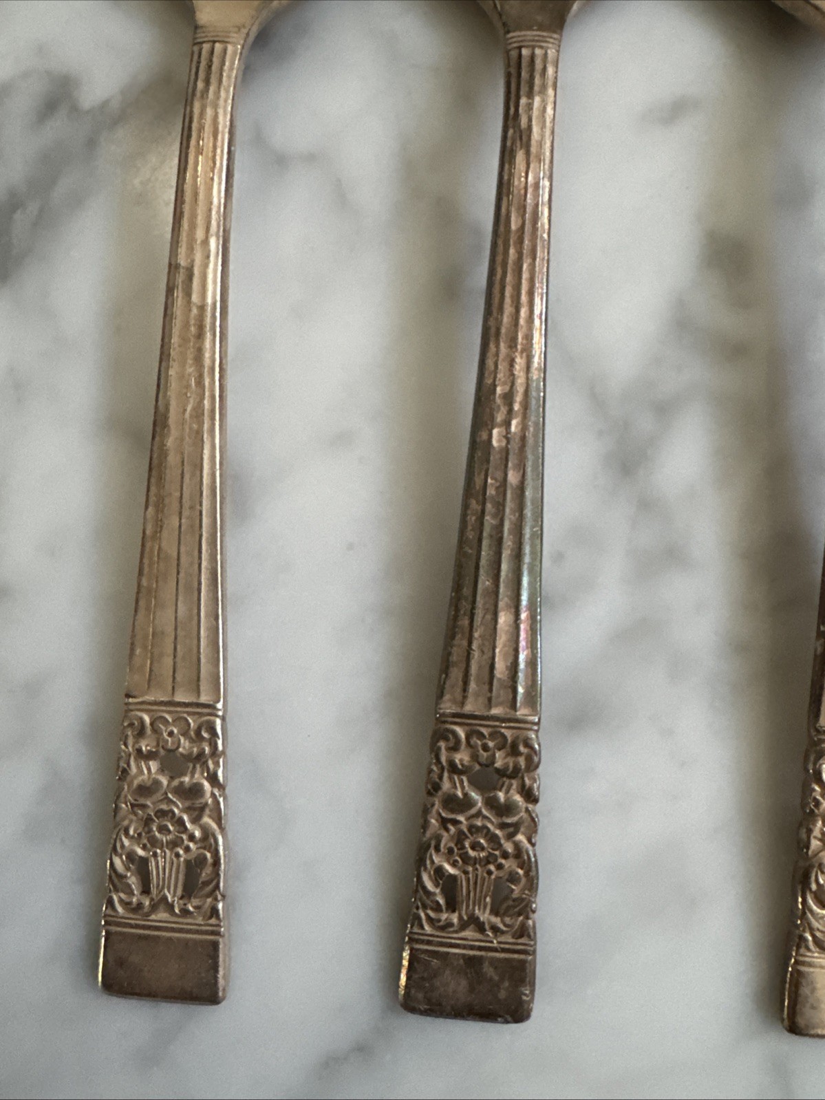 Oneida Community CORONATION Teaspoons Spoons Silverplate Set Of 6