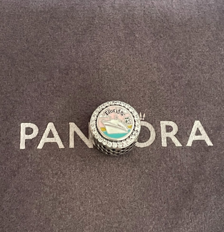 Pandora Florida Cruises Exclusive Bead Charm S925 Sterling Silver