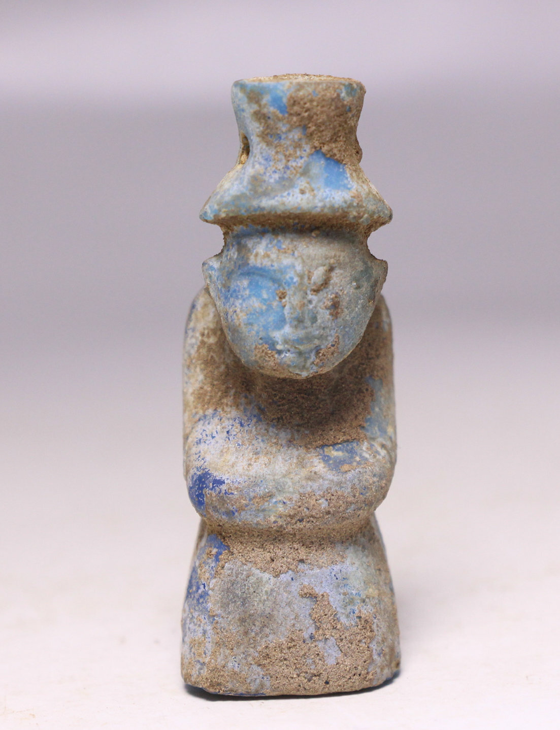 5.2CM Old Hongshan Culture Colored Glaze Palace People Person Amulet Pendant