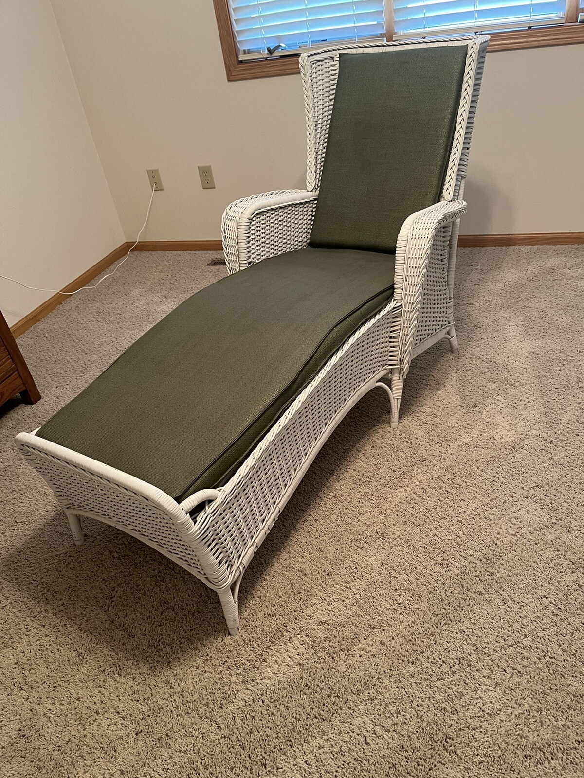Wicker Chaise Lounge From 1920’s Very Good Condition Over 100 Years Old