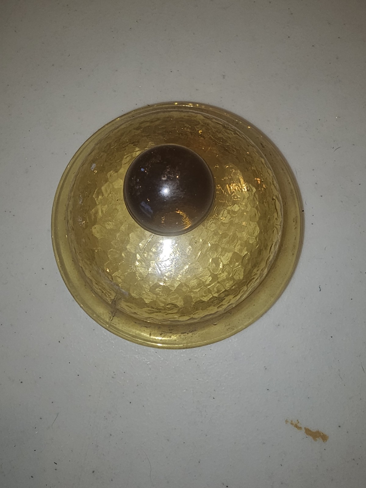 Vintage Amber Glass Apothecary Jar LID ONLY!! PLEASE READ