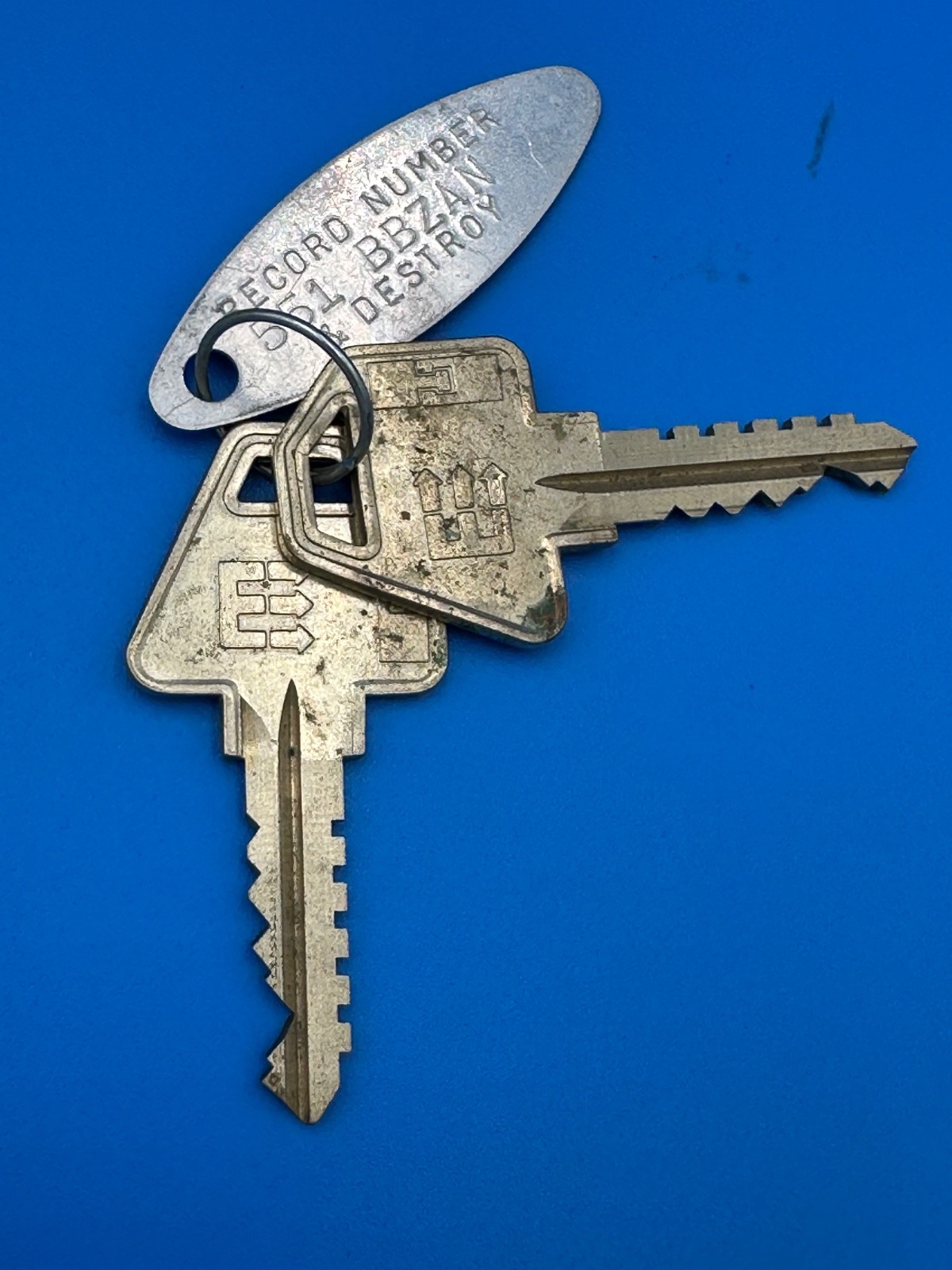 TWO HIGH SECURITY CORBIN EMHART FACTORY CUT KEYS