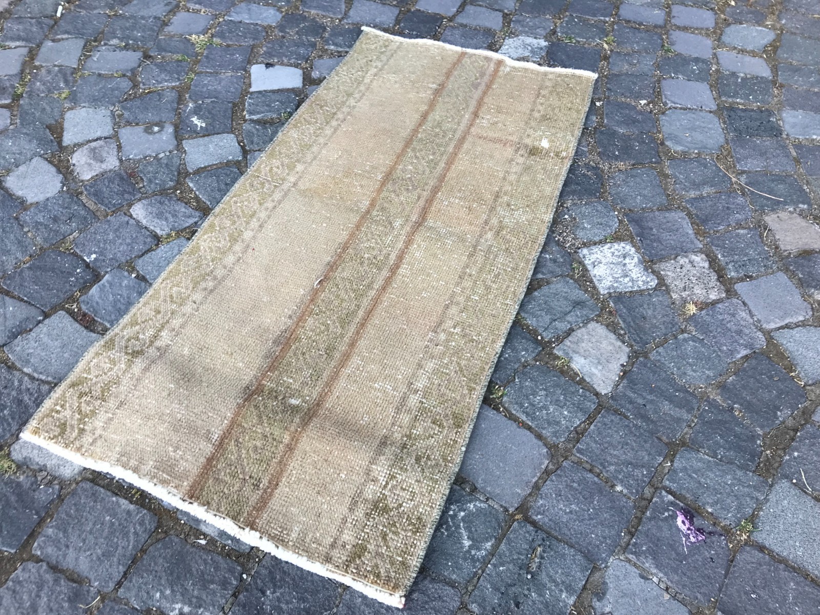 Handmade Wool Rug, Bohemian Area Rug, Turkish Vintage Rug, Home Decor, 1,7×3,6ft