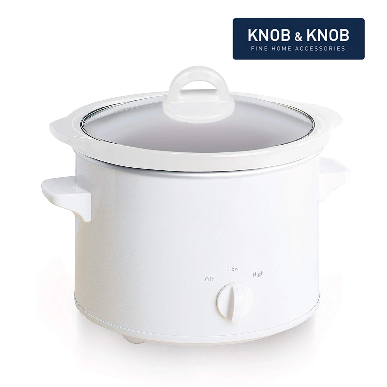Universal Pot Lid White Knob Compatible with Crockpot Lids, Pan