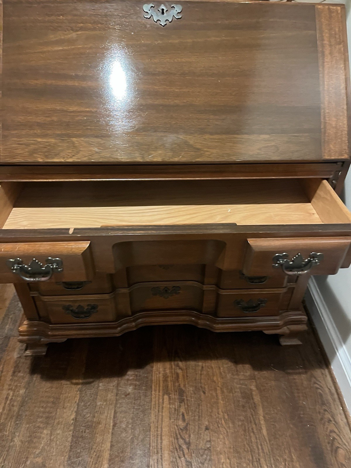 Antique Secretary Desk Original By Maddox colonial.