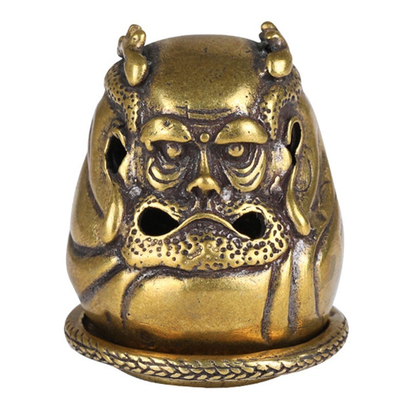 Brass Vintage Cone Incense Burner Holder Small Censer Home Table Decoration