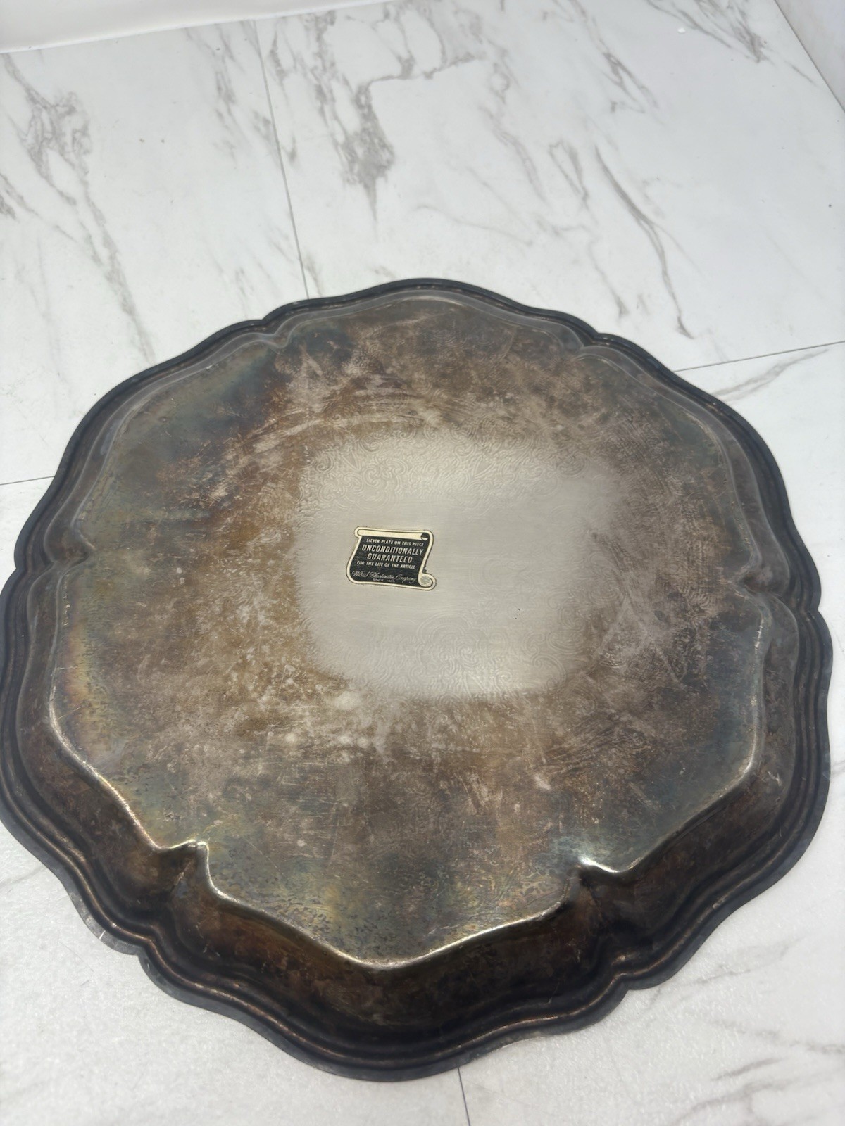 Vintage W&S Blackinton 12” Silver Platter