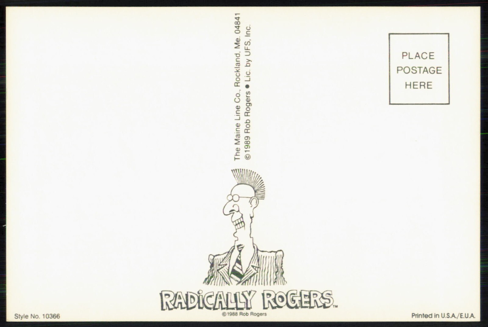 Hands Across Wall Street, Radically Rogers Postcard