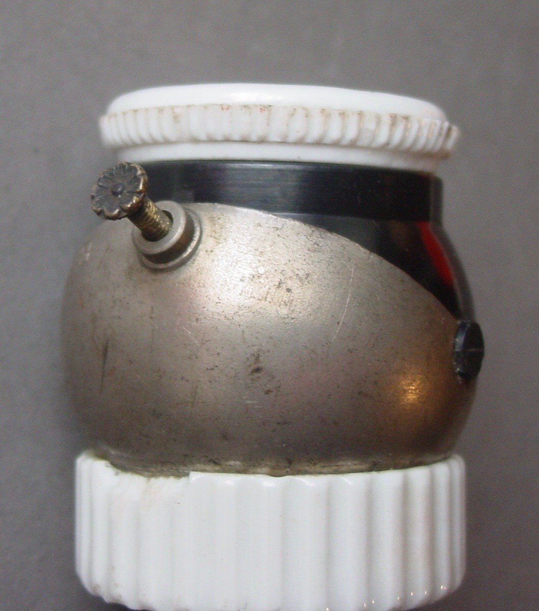 Vintage Angled Eyeball Swivel Unit Light Fixture Socket Adapter Bryant USA
