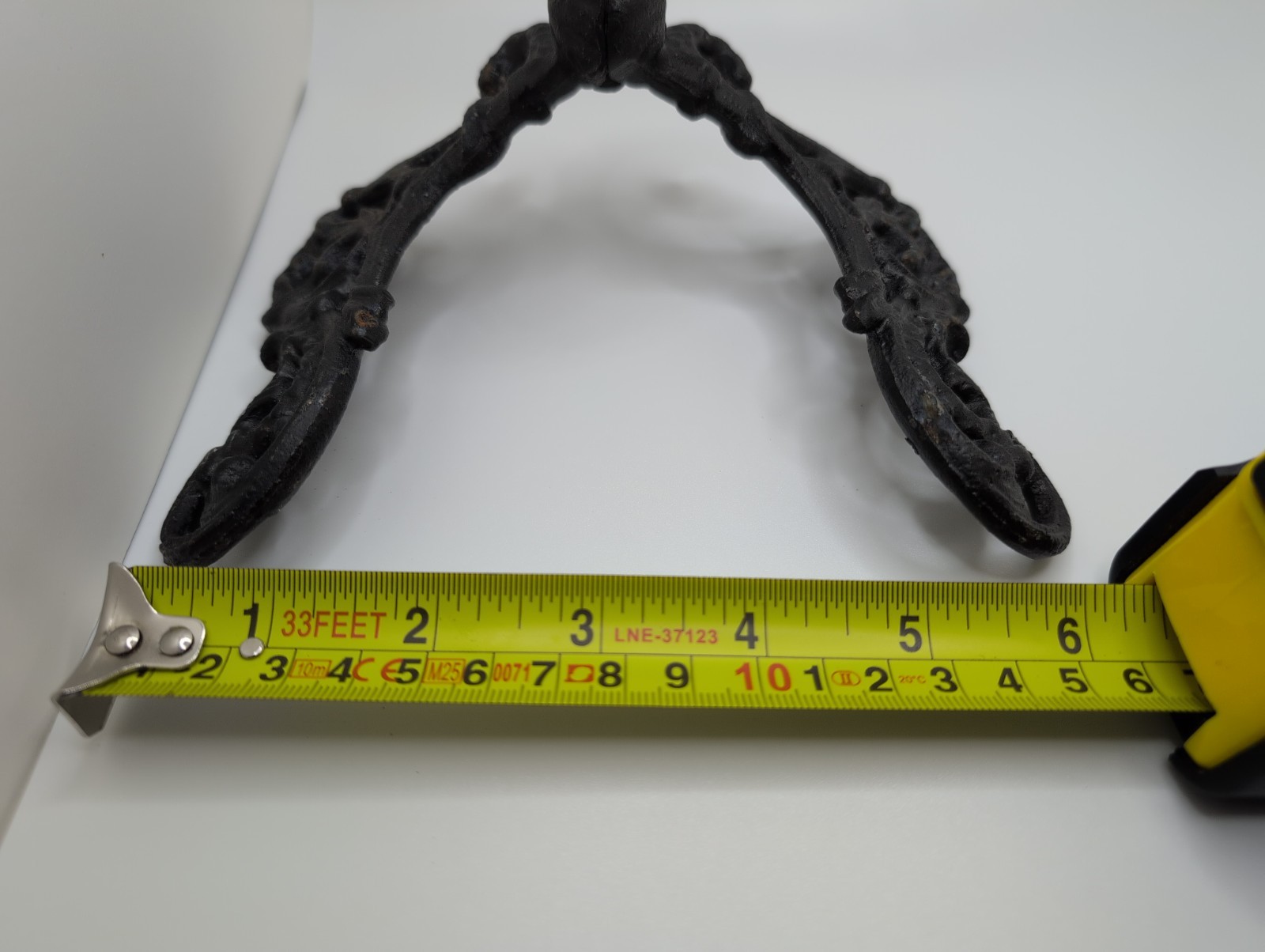 Antique Hook Hat Coat Rack Hall Tree Vintage Victorian Cast Iron Hardware 6x6x5