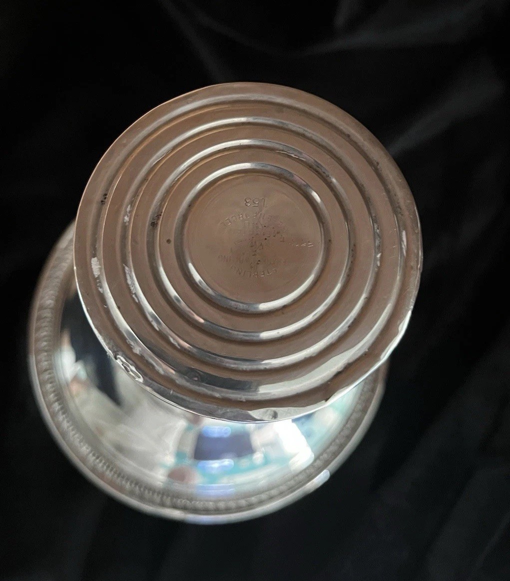 Frank M Whiting & Co Sterling Silver Weighted Compote Pedestal Candy Nut Dish