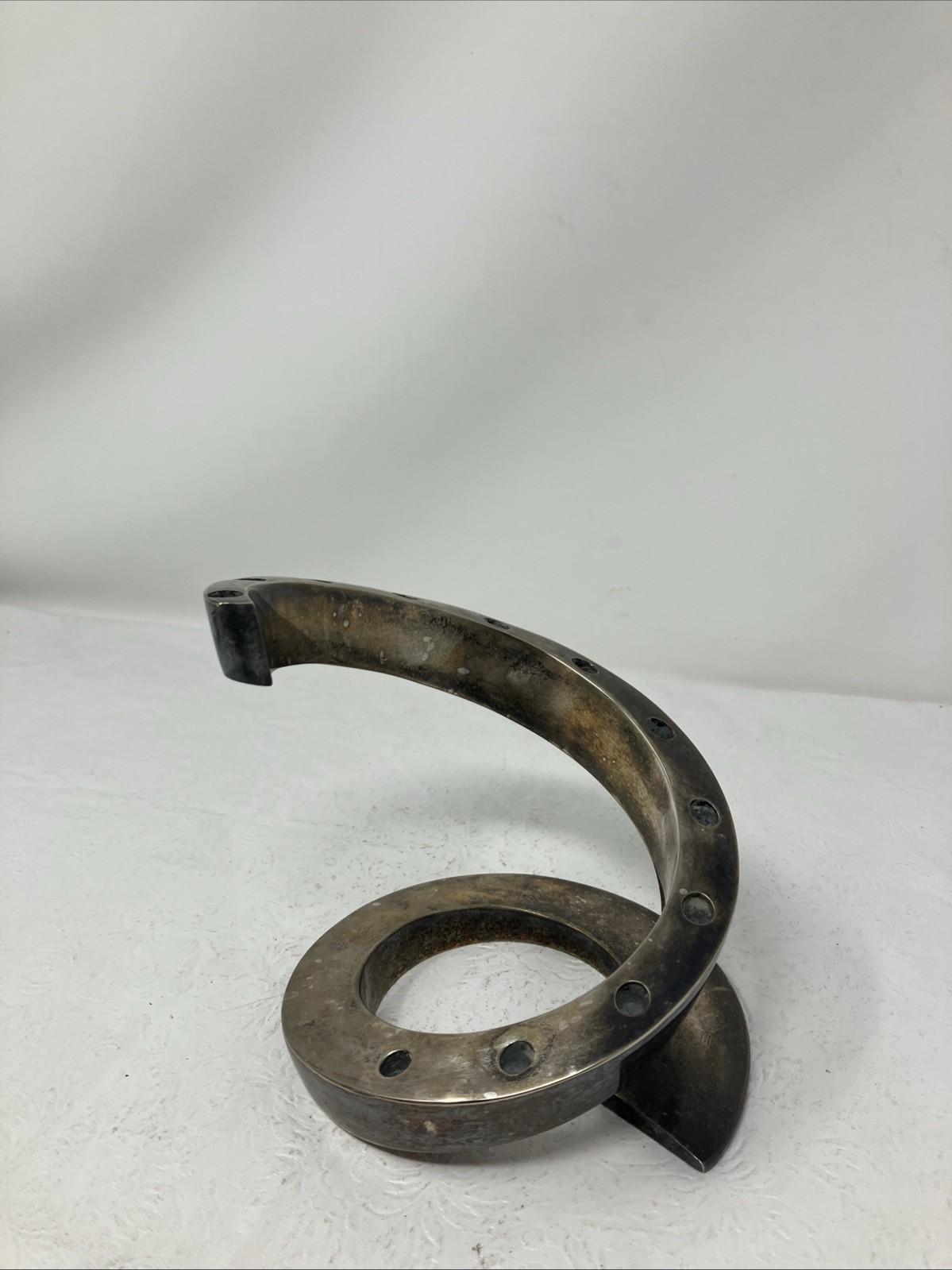 VTG Dansk FRANCE Spiral Silverplate 12 Candle Candelabra Designed Bertil Vallien