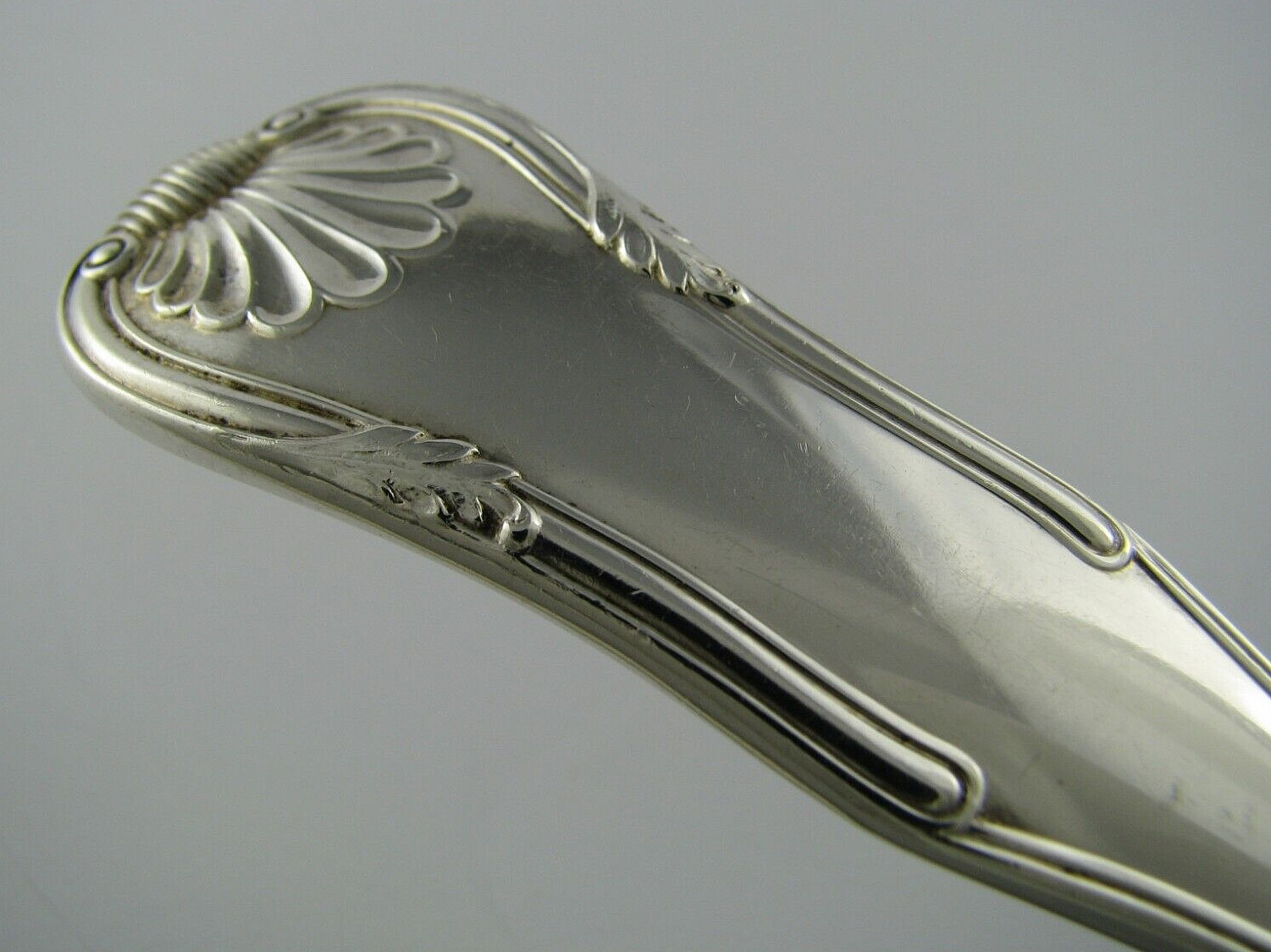 KING by KIRK STERLING SILVER SERVING FORK S.Kirk & Son c1929-32 Mono HSW 8 3/4″