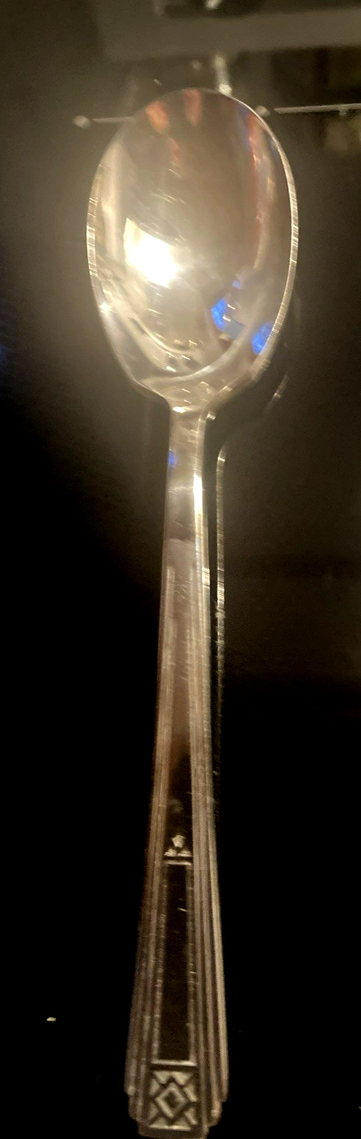 Wm Rogers MFG. Co. AA Art Deco Paramount Silverplate Sugar Spoon Vintage 1930’s