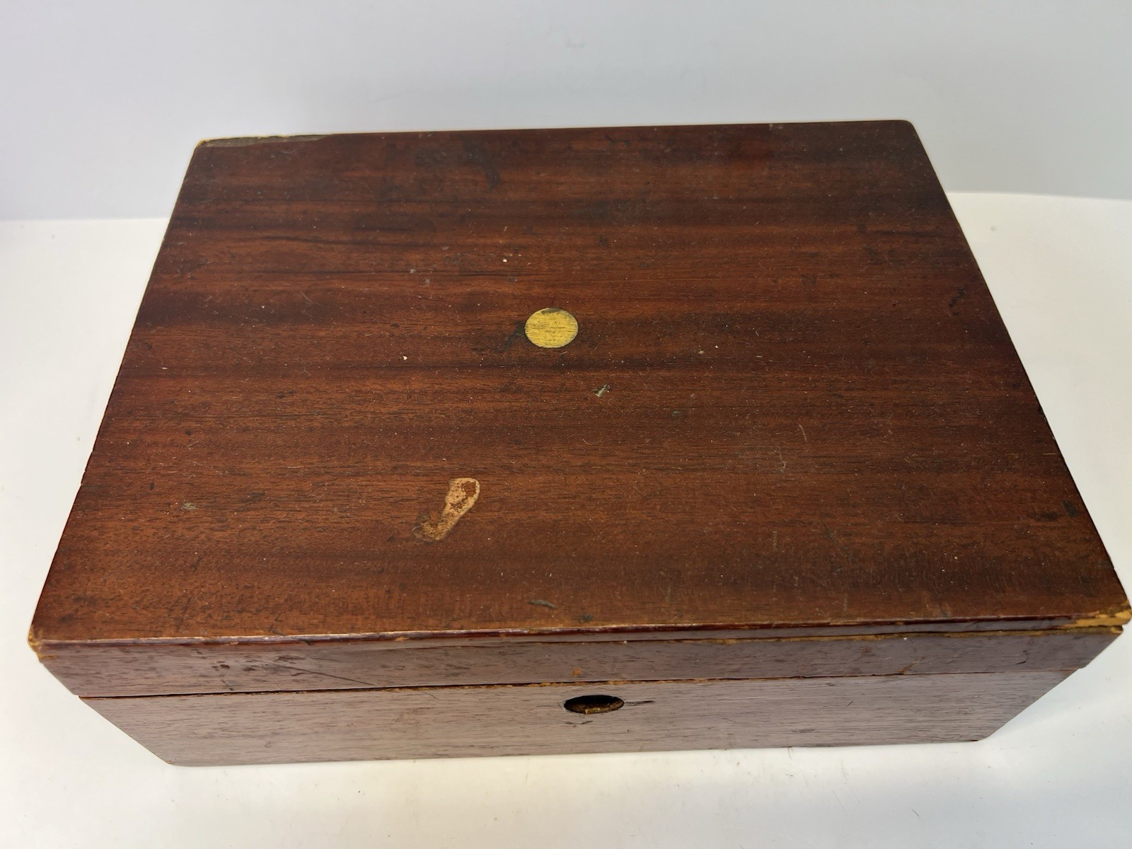 Antique 1800’s English Compartment Portable Traveling Writing Lap Desk Box