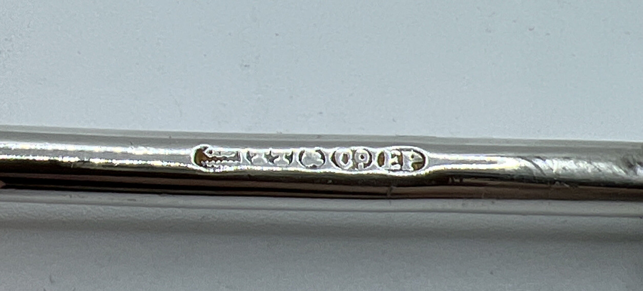 Vintage Thomas Turner & Co. Electroplated Meat Fork Serving Signed