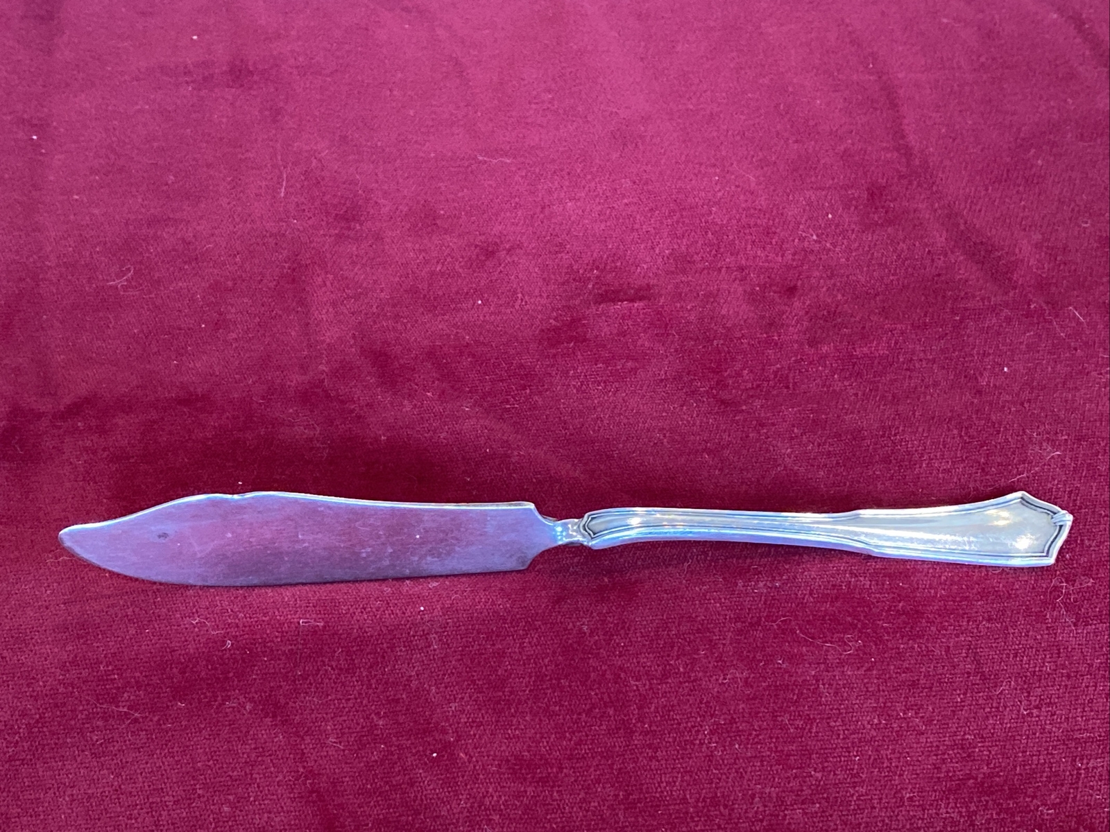 EXETER 1913 Oneida Community Reliance TWISTED HANDLE MASTER BUTTER KNIFE SPREAD