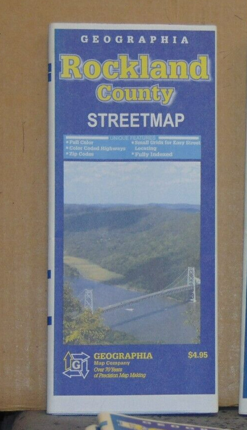 2007 Geographia Street Map of Rockland County “New Old Stock”