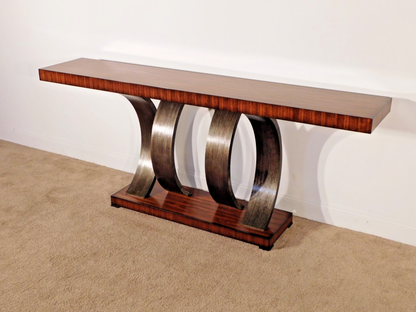 Theodore Alexander TA Vanucci Eclectics Inward Curve Console Entry Sofa Table