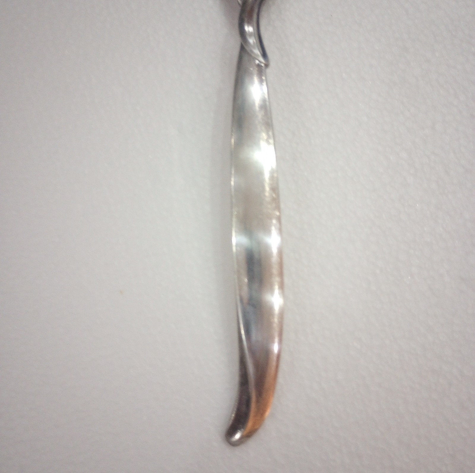 Vtg Rogers FLAIR Pattern Slotted Serving Spoon IS International Silverplate 8.5″