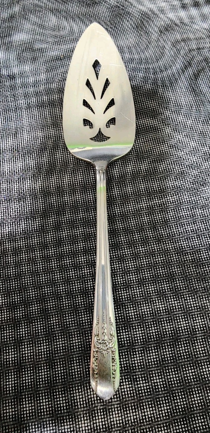 WM ROGERS NOS VTG c1939 REFLECTION SILVERPLATED PIE PASTRY & CAKE SERVER 🥧 🍰🍮