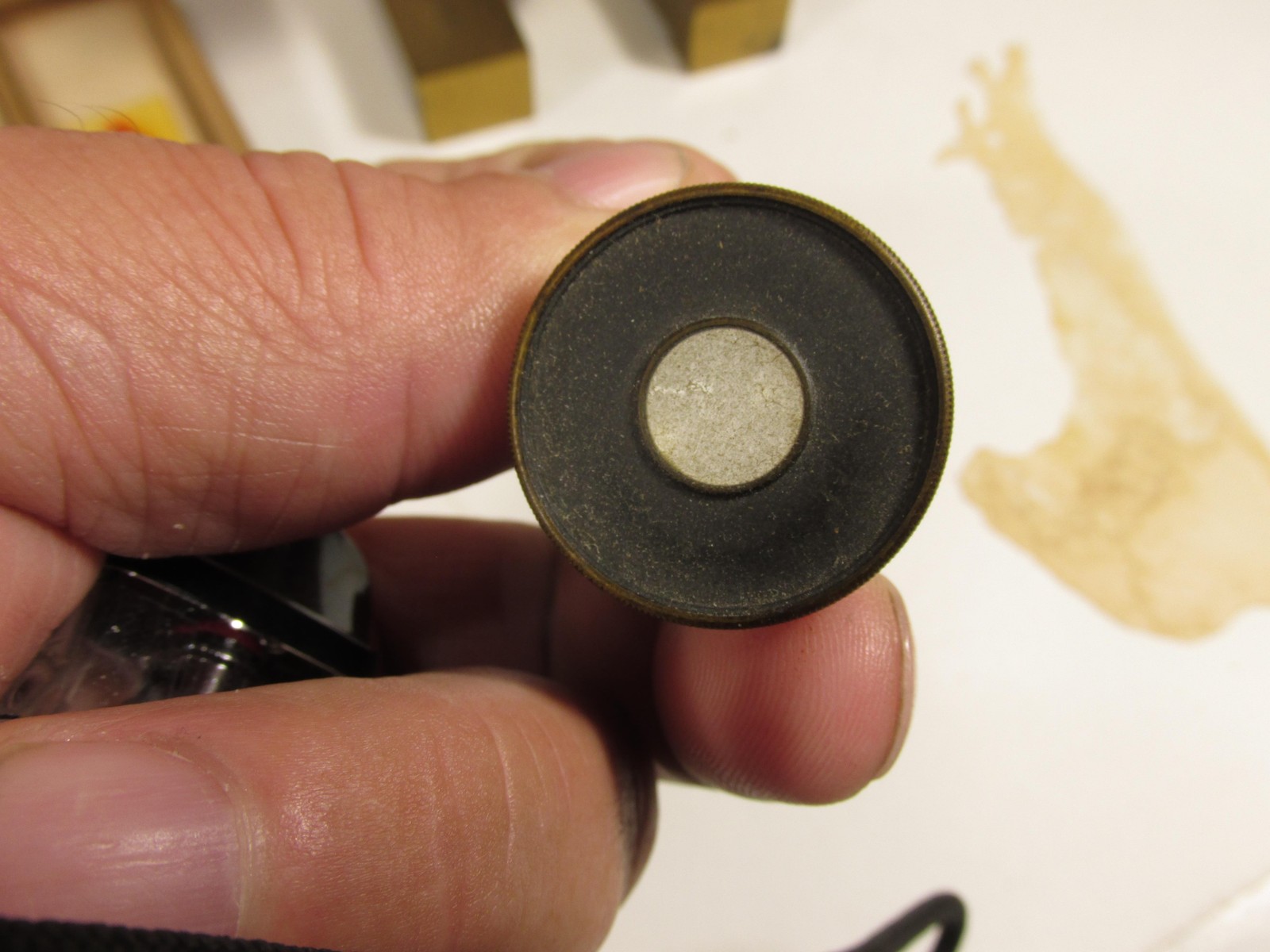 Antique E Leitz Wetzlar Brass Microscope No 27039 Histology Slides Germany