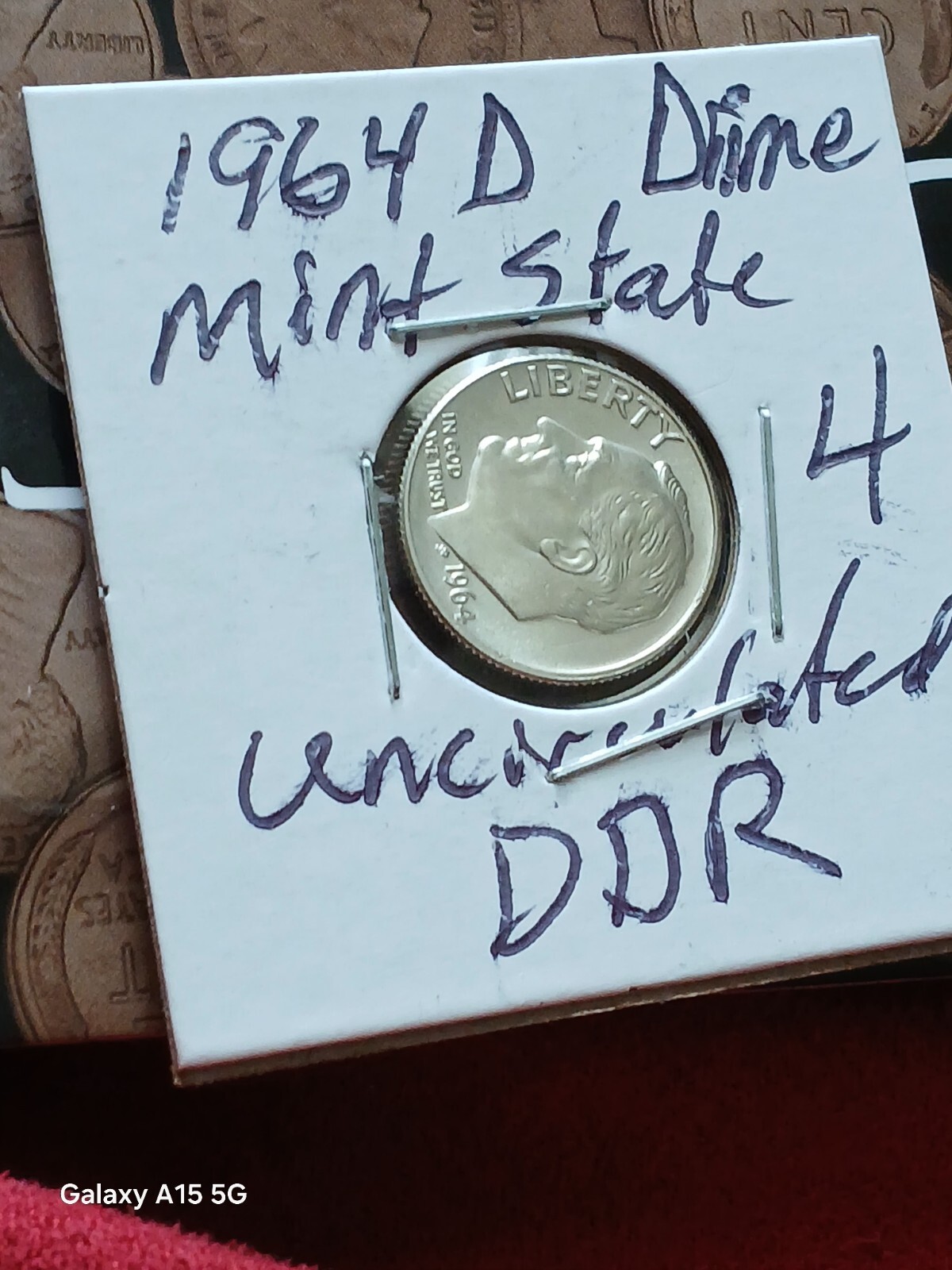 1964d Roosevelt Dime DDO FULL BANDS