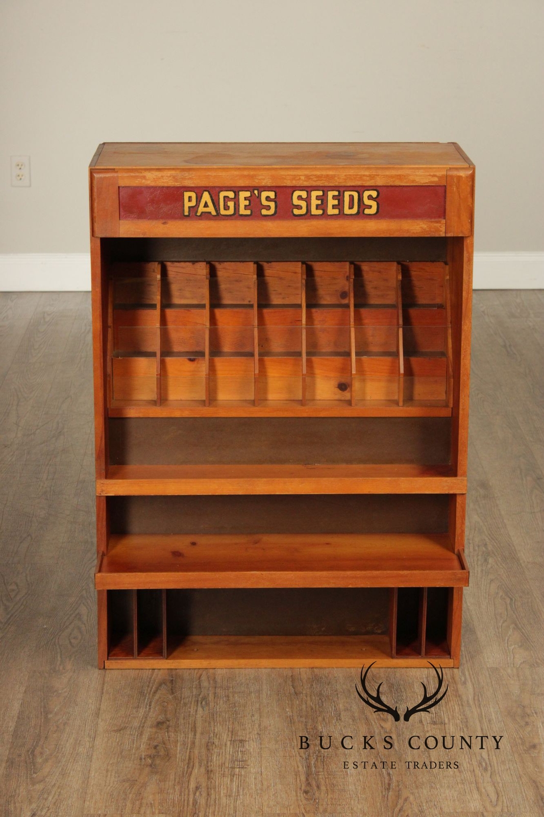 Page’s Seeds Country Store Display Cabinet