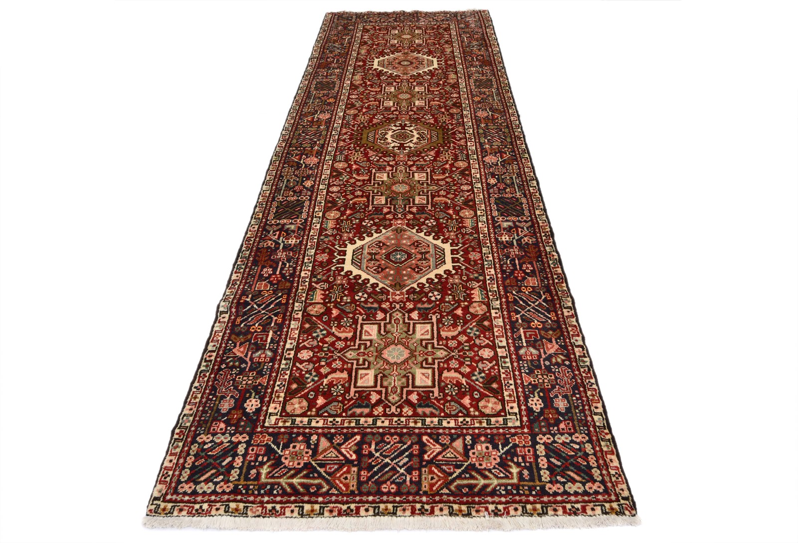 Tribal Oriental Runner Rug 3’6X10’4 ft Hallway Kitchen Farmhouse Decor Carpet