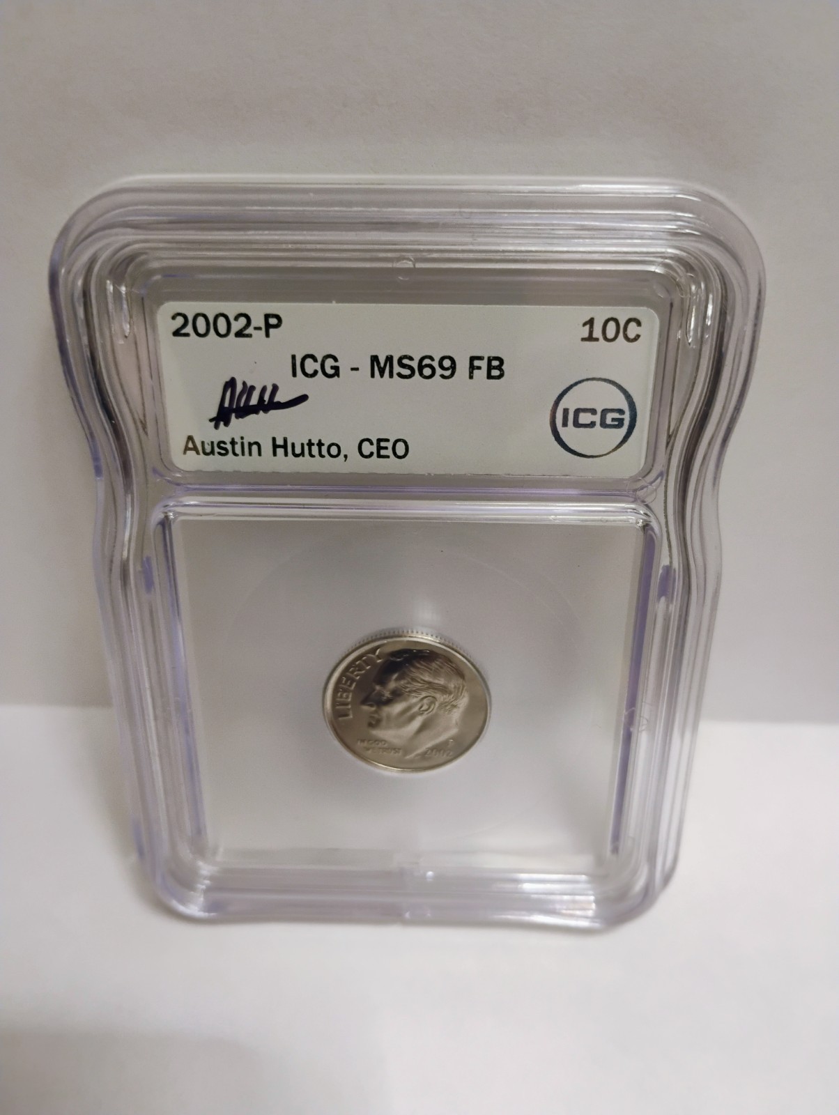 2002 p icg ms69 full ban auto