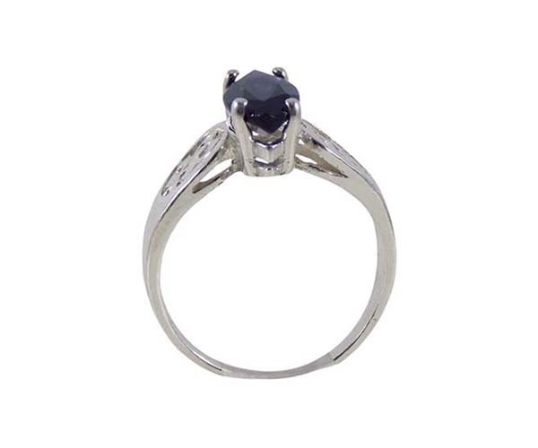 19thC Antique 1¼ct+ Iolite+Silver Ring Sacred to Roman King of Gods Jupiter Zeus