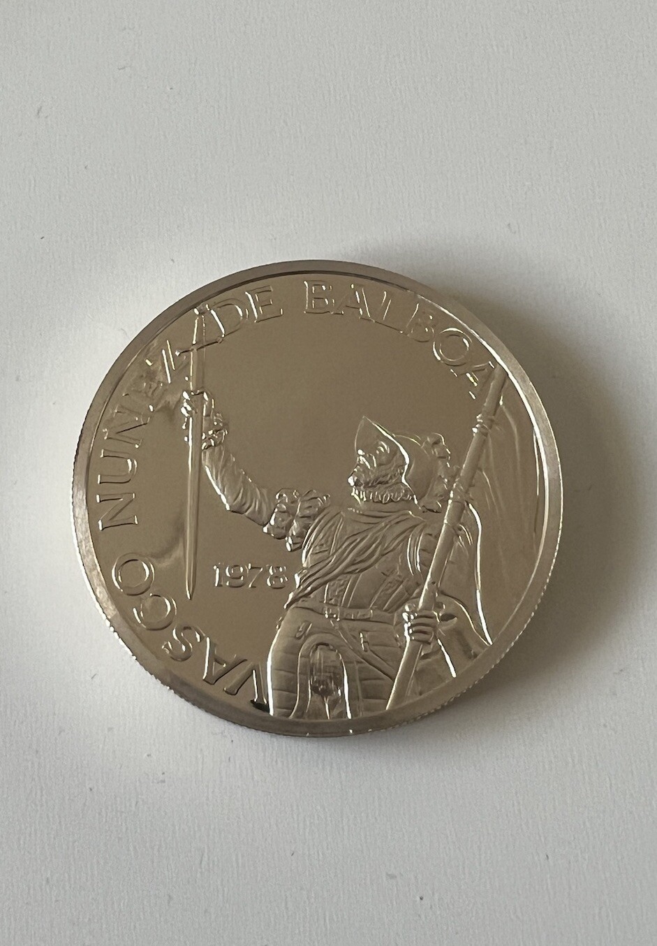 Largest silver collectible coin, Panama, 1978 uncirculated, great birthday gift!