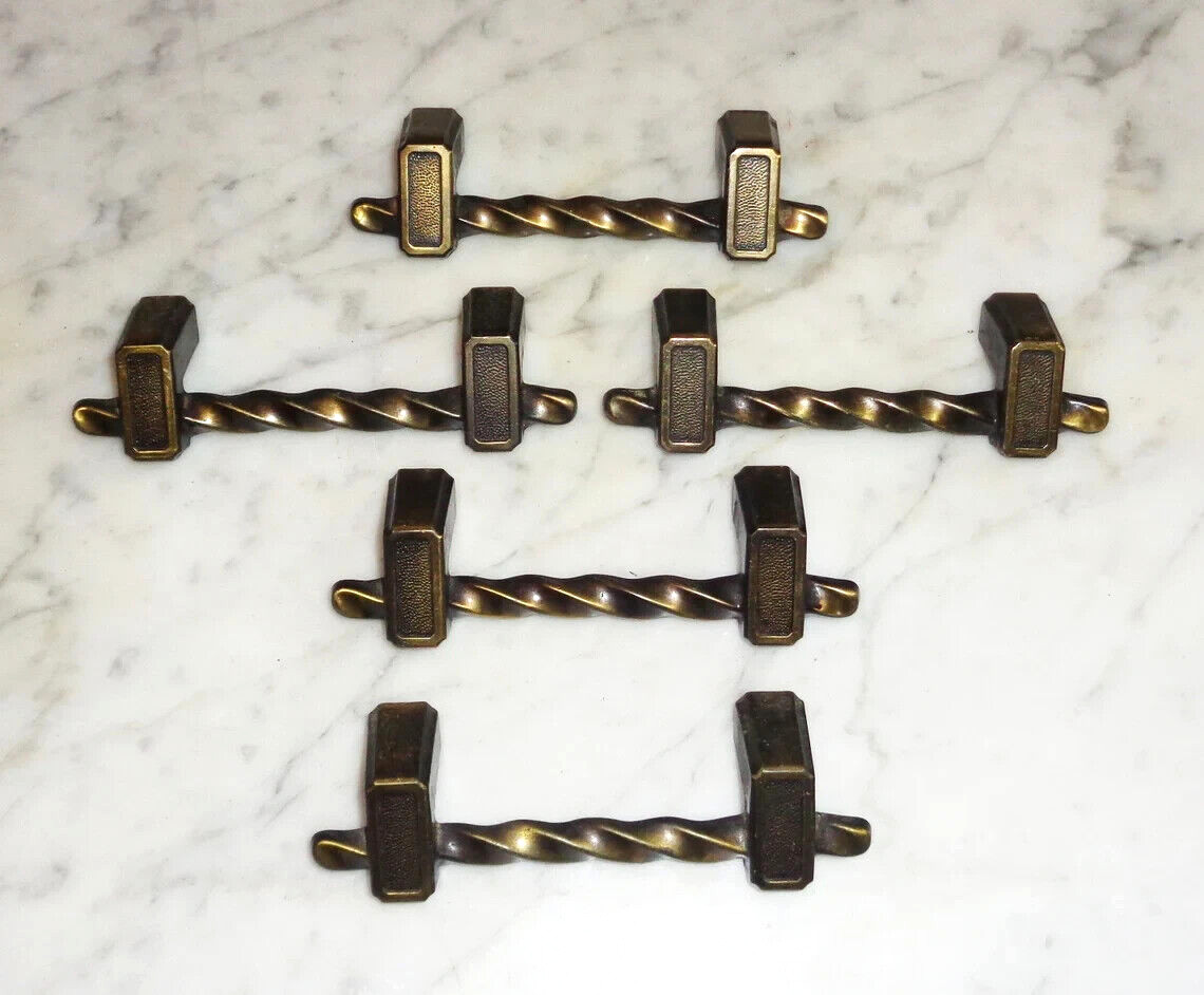 5 JB Carriage House Style Twisted Stem 4 1/2in Cabinet Drawer Pull Handles