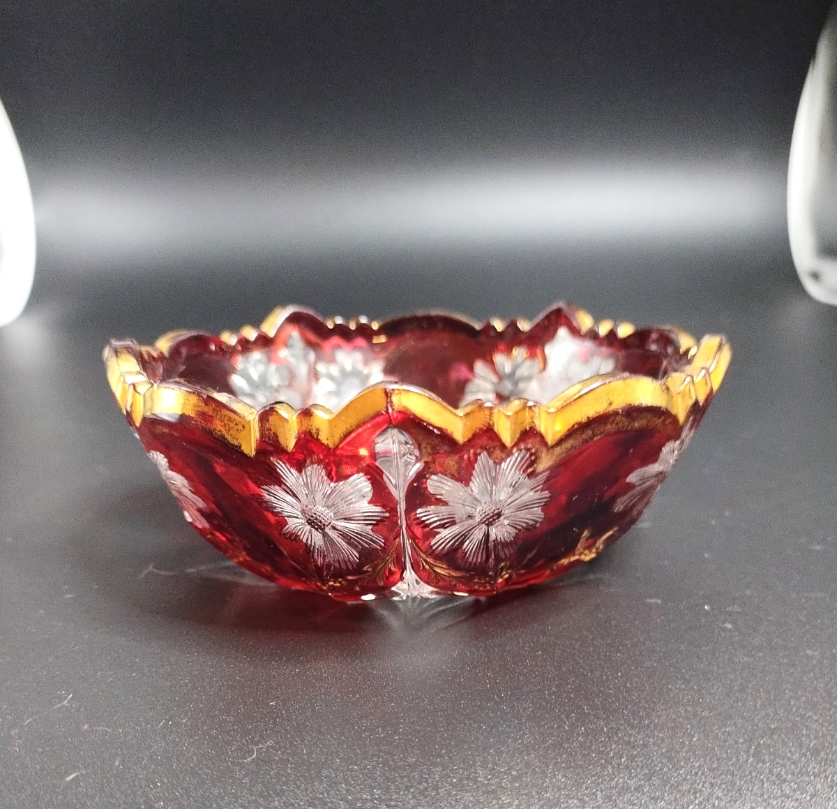 EAPG Ruby Stain “McKEE’S PURITAN” (10) Piece Berry Set